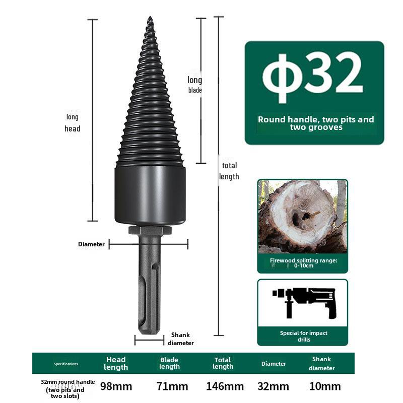 Набор электрических сверл-перфораторов и деревообрабатывающий инструмент с конусным наконечником
