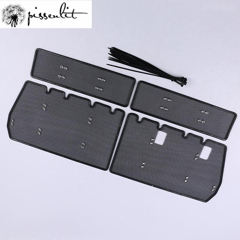 Stainless Steel Grille Insect Screening Mesh for Toyota Land Cruiser Prado 150 2018 2019 Front Grille Net Cover Accessories
