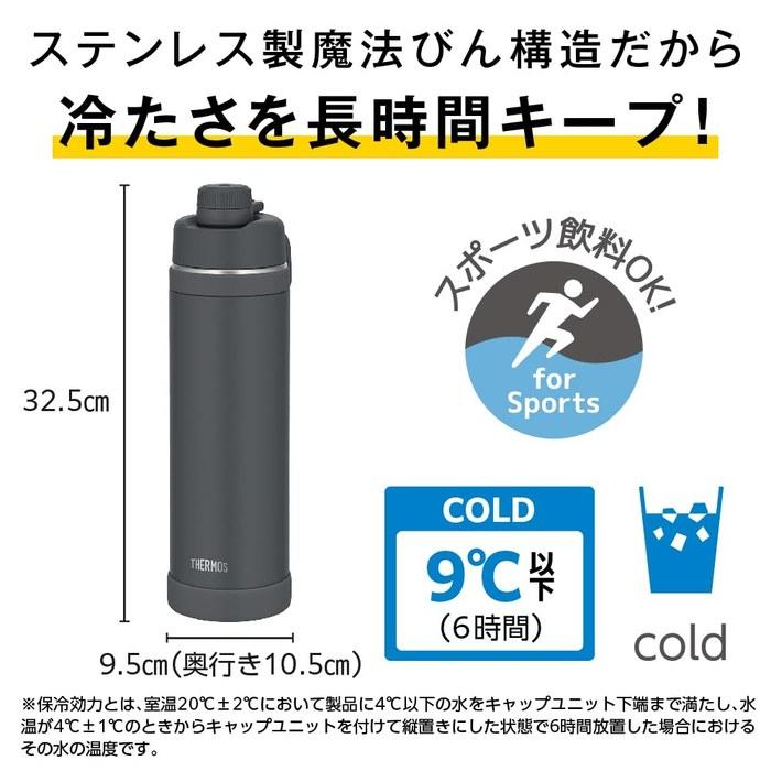Термос-бутылка для спорта Thermos 1.5 л, матовый черный, FJU-1501 MTBK