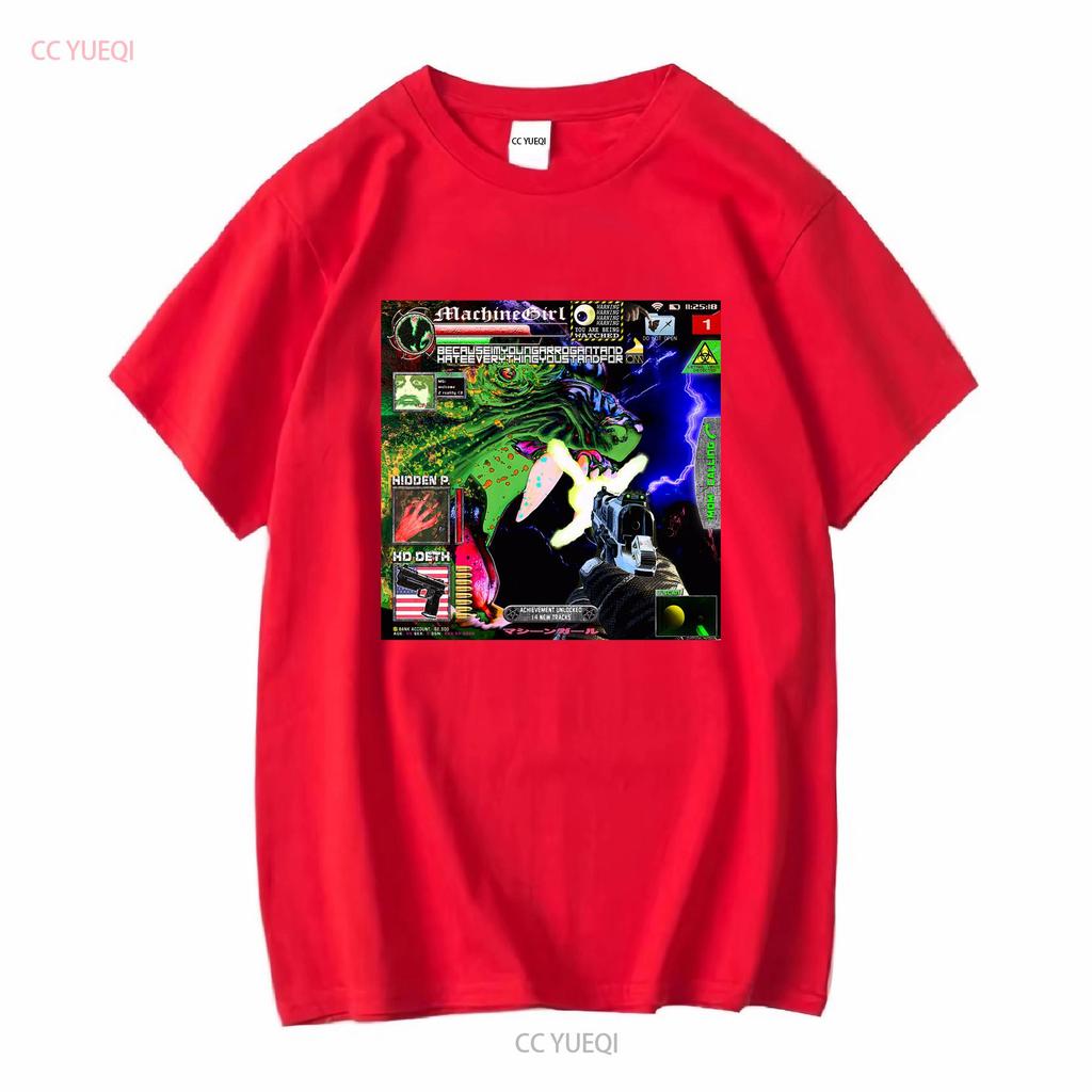 Machine Girl Because Im Young Arrogant And Hate Everything You Stand For Album T Shirt Breakcore Merch vintage Washed Casual