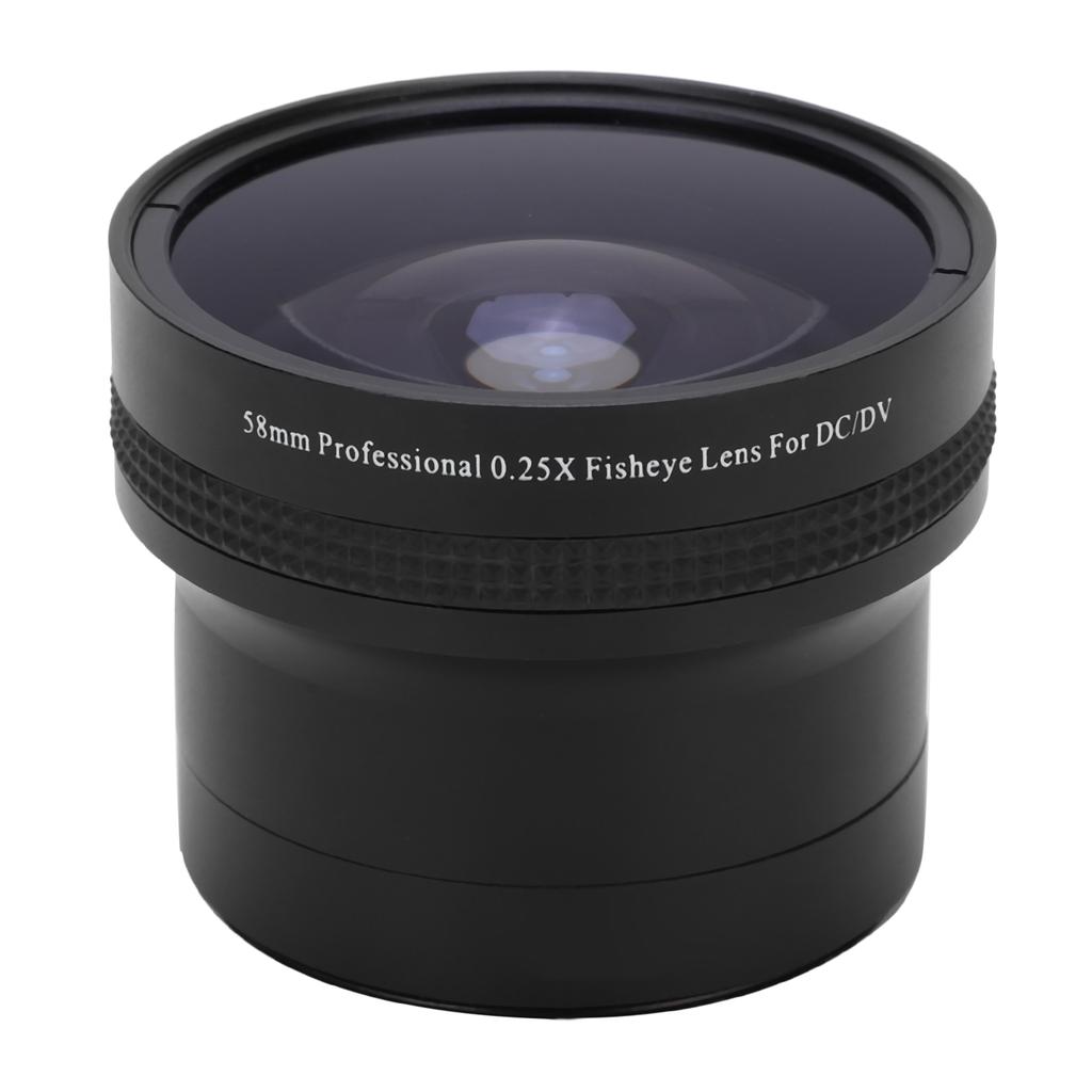 58MM 0.25x Super Macro Camera Fisheye Lens Thread Lens for CanonNikon DSLR SLR Camera
