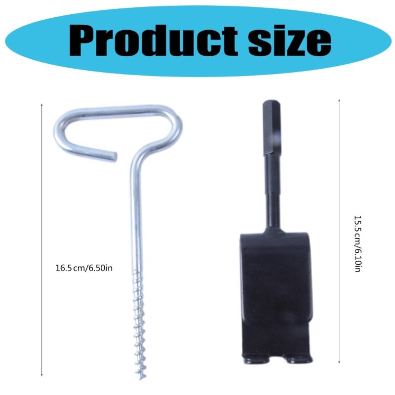 Якорные крепления для палатки для подледной рыбалки Адаптер Практичный инструмент для ледовых якорей Сверло Ледовый колышек Инструмент для зимнего кемпинга