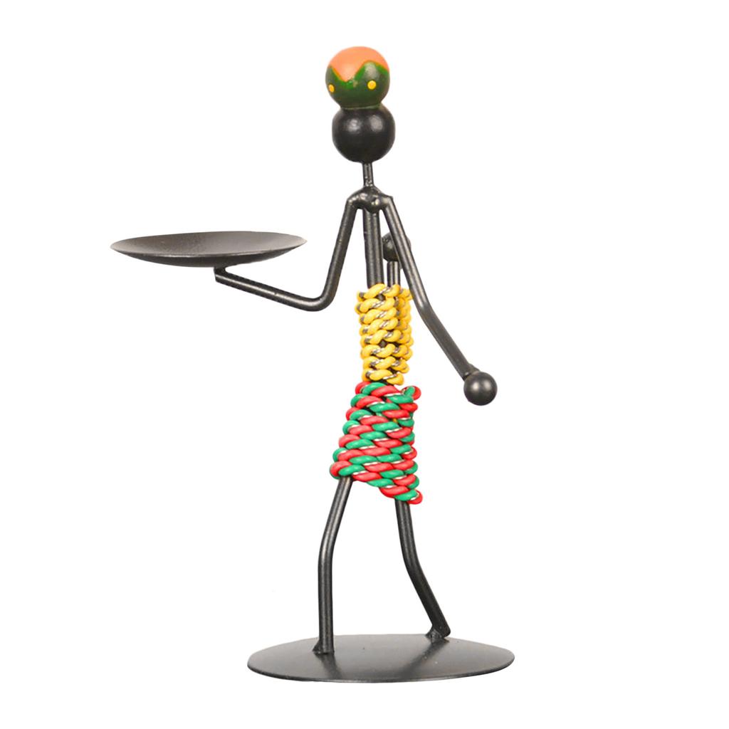 Metal Creative Retro Candlestick Dining Table Human Modeling Party Home Decor