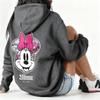 Minnie Mouse Print Hoodie Women Cartoon Graphic Pullover Casual Streetwear Vintage Disney Cotton Sweater Fashion Spring Autumn