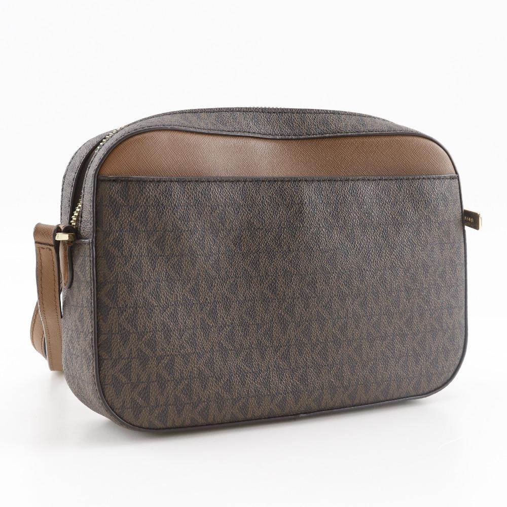 Michael Kors Сумка через плечо Jet Set 35S1GTTC9B Signature MK Коричневый ПВХ Женская Б/у