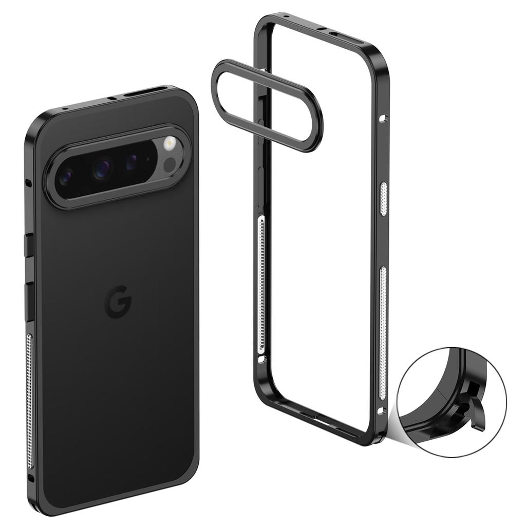 Металлический бампер для Google Pixel 10 Pro XL с крышкой для отвода тепла и защитой для объектива