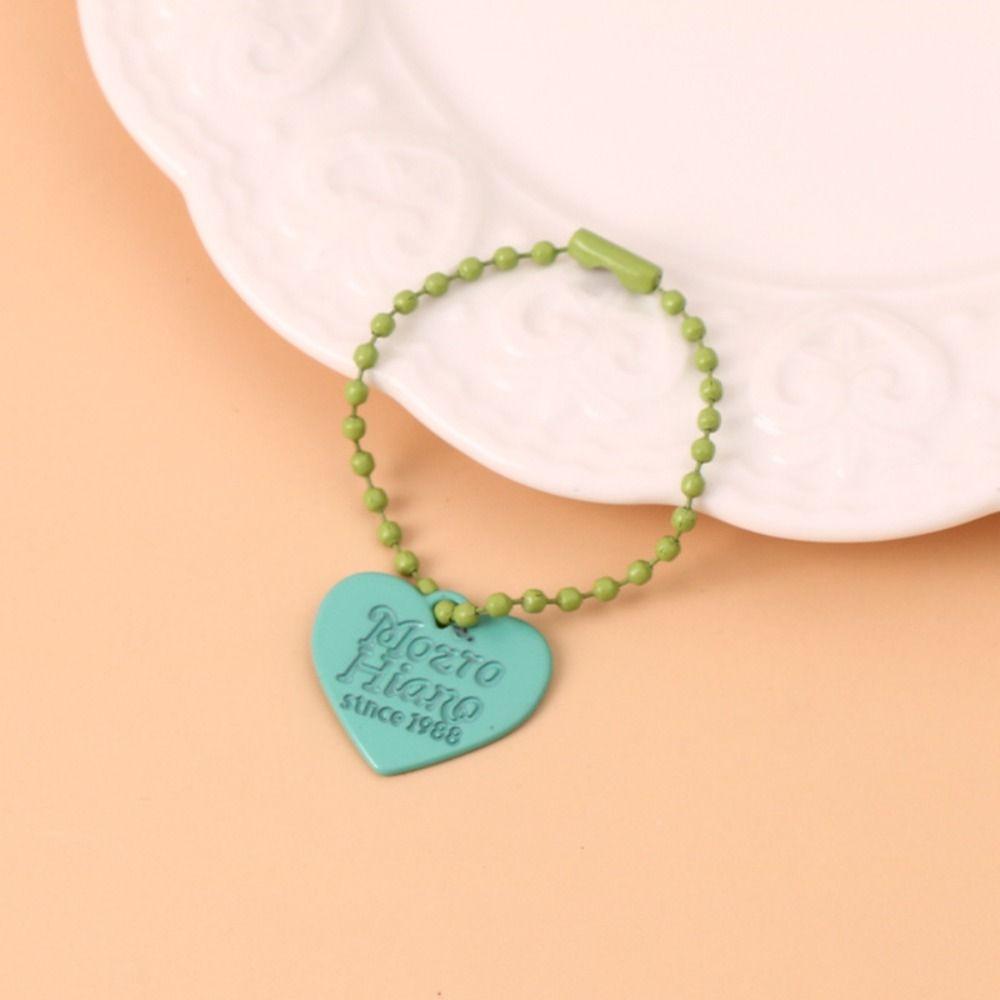 Fashion Heart Keychain Y2K Bag Key Chain Durable Love Pendant Keyring Girl