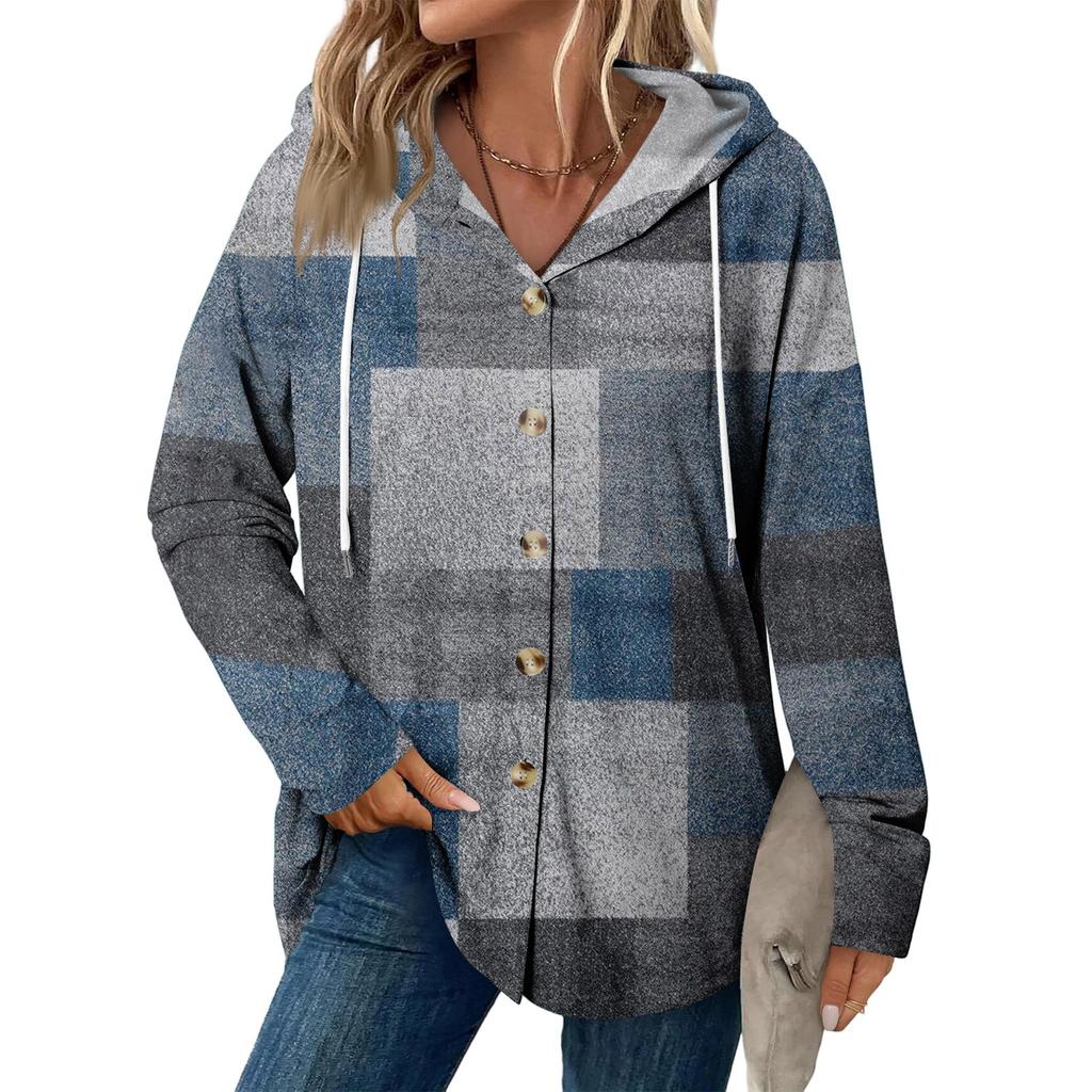 Женское модное повседневное пальто реглан с длинным рукавом и кулиской, винтажное пальто с капюшоном на пуговицах