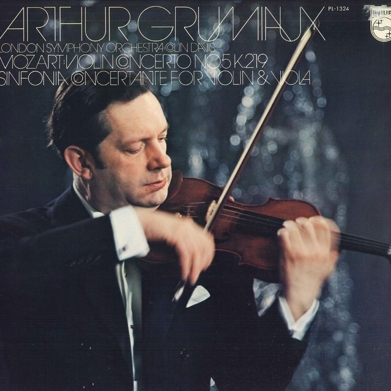 LP Record WOLFGANG AMADEUS MOZART - ARTHUR GR - Violin Concerto No. 5 In A Major K. PL1324 Philips 1975 Japan Classical Used