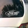 Sticker Town VANS Style BABY IN THE CAR Детский знак A, серебристый