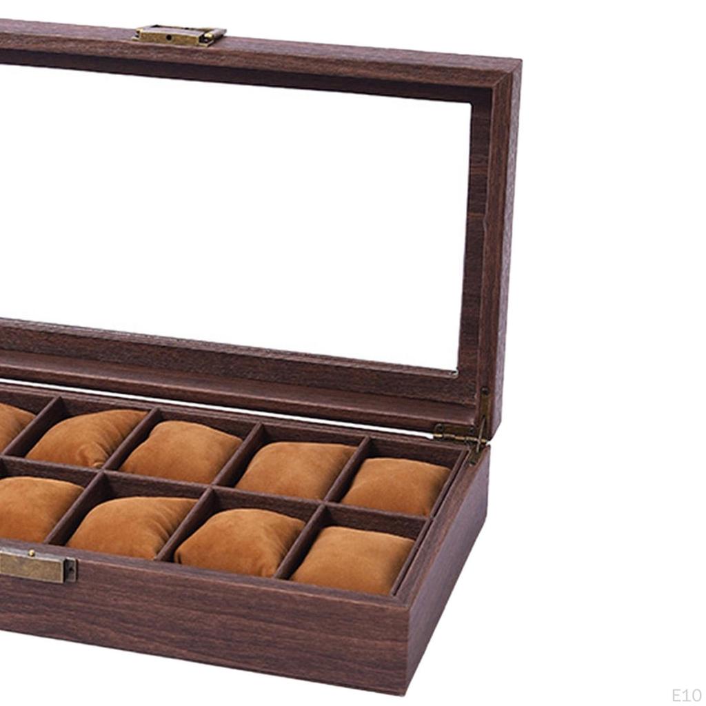 Box, Box ,Glass Window Lockable Cushion Dustproof Display Er, Travel Case Organizer Men