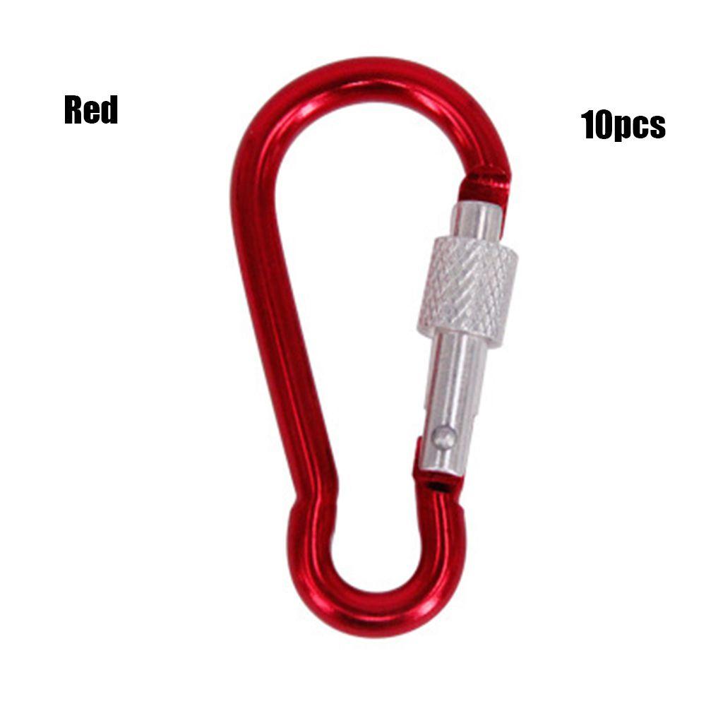 Multi-color Aluminium Equipment Alloy Carabiner Buckle Keychain Camping Hiking Hook Climbing Button