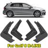 4x FOR VW Golf 8 MK8 R-Line GTI GTD GTE 2020 2021 2022 Hatchback Front Rear Splash Guards Mud Flaps Mudguards Fender Protector