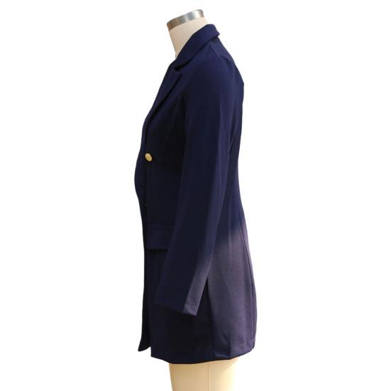 Blazer Dress for Women V Neck Long Sleeve Work Dress Notch Lapel Double Breasted Office Business Outfit