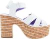 Yosuke Women's White Combination Sandals, Sizes 23.0cm-23.5cm, 4450044