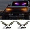 Car LED Devil's Eye Decorative Light Rear Window Warning Light Devil Eye Atmosphere Light Auto Decoration Accessories