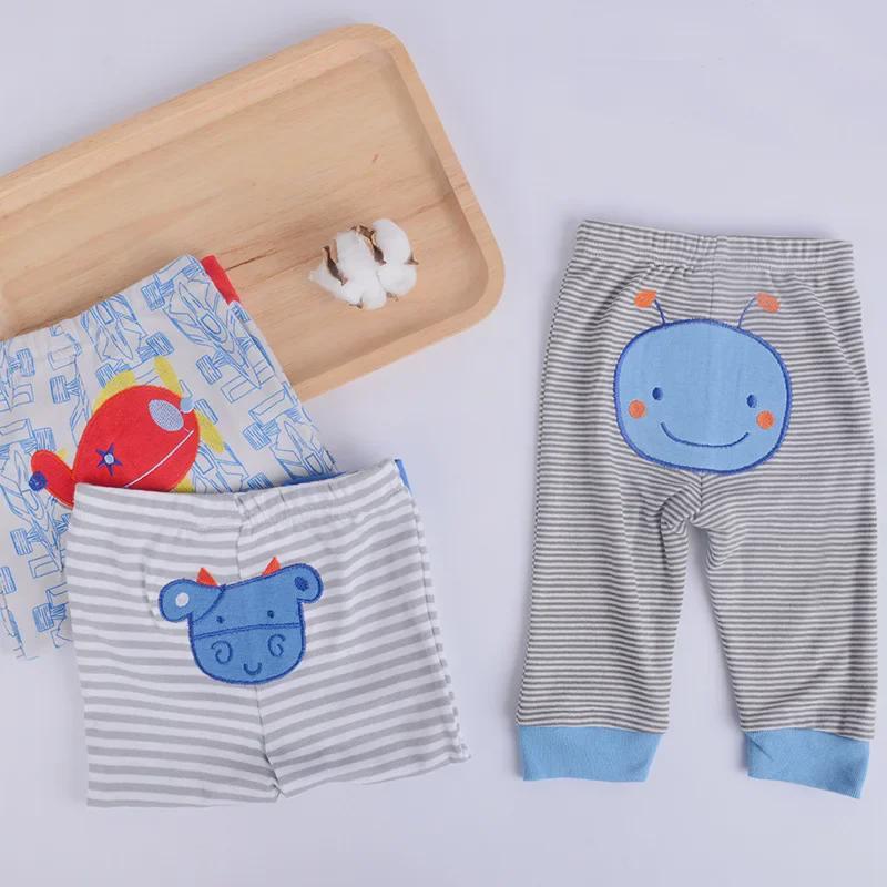 Пижамные штаны унисекс для малышей с вышивкой на осень, большие размеры, полипропилен, 5 шт. в упаковке (3-48М)