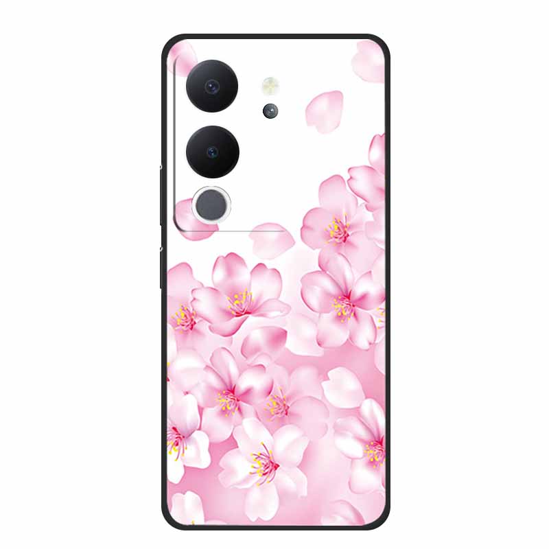 Funda For Vivo V30 Lite Case Cute Cartoon Cat Black Silicone Shockproof Soft Phone Cases For Vivo V30 Lite Back Cover Case Bag