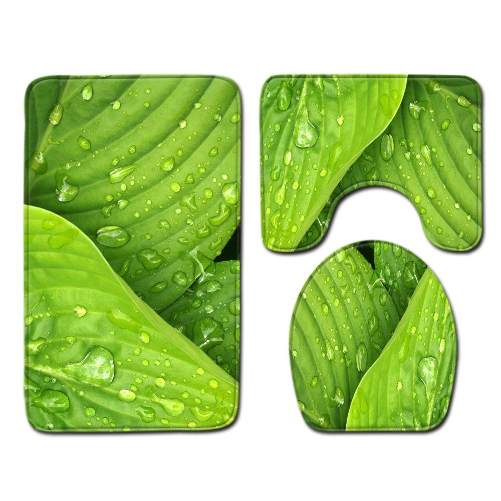 Bathroom Floor Mat Bathroom Mat Toilet Three-Piece Set