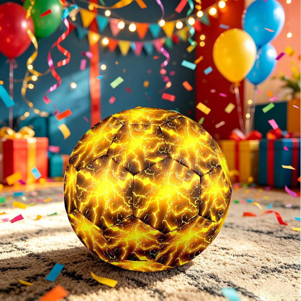 1pc Electric Energy Burst Size 5 Soccer Ball Professional Match Training Football Indoor &Outdoor Sports Ball Lightweight Durable c6530