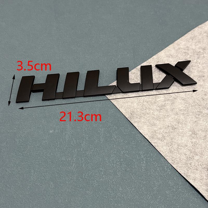 FVEX7 3D ABS Car Emblem Sticker for Toyota Hilux (2005-2015) & Vigo MK6 MK7 3.0 D4D - Trunk Letter Decal Badge Accessories