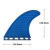 3 Pieces Surfboard Fins Surfing Tail Thruster for Canoe Paddleboard Shortboard Water Sports