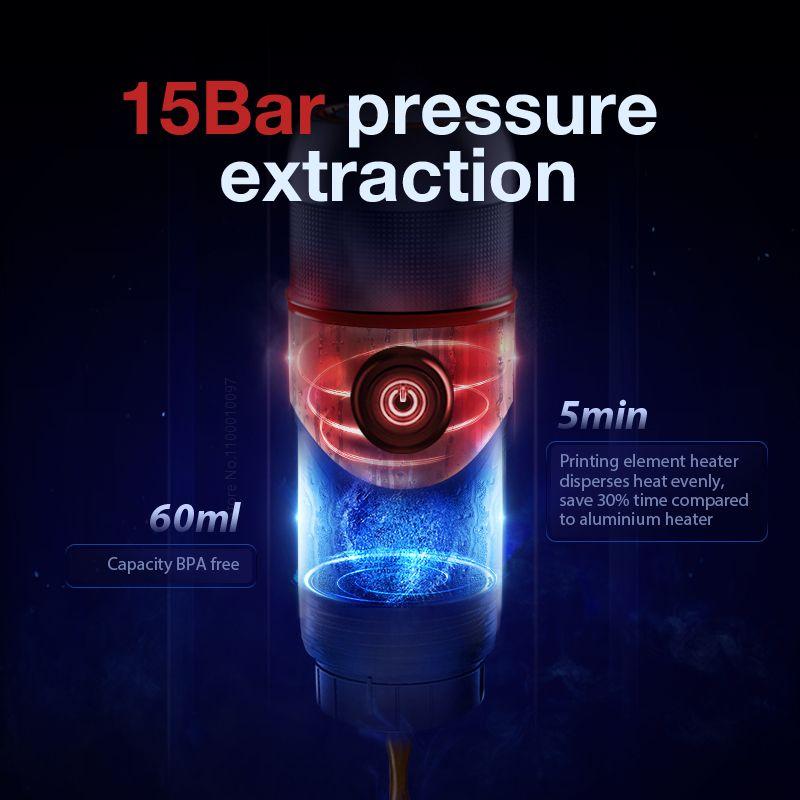 Портативная кофемашина 3-в-1 для автомобиля и дома, 12 В постоянного тока, для кофеварки эспрессо для Nexpresso Dolce Pod, капсульный кофейный порошок