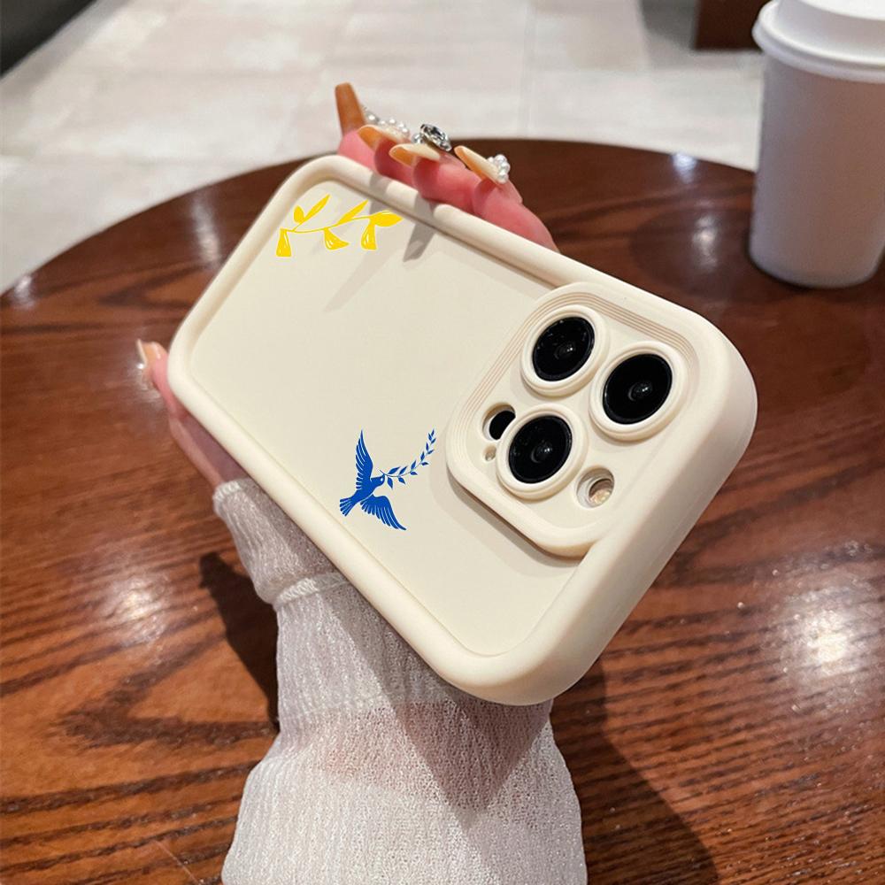 Мягкие чехлы для телефонов N87 Love art с ангельскими глазками для iPhone 15 14 12 11 Pro Max 13 mini 7 8 6S Plus XS Max XR SE противоударный чехол-бампер