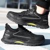 Fashion Steel Toe Safety Shoes Summer Mesh Safety Shoes Breathable Work Shoes Protective Lightweight Work Safety Sneakers for Men Women