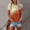 Summer Short Sleeve T Shirt Fashion Women's T-Shirt Dandelion Design Print Daily Casual Round Neck Pullover Oversized Clothing