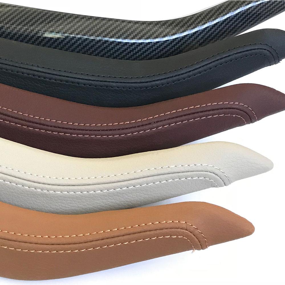 F15 F16 черная внутренняя кожаная ручка пассажирской двери, внешняя крышка, замена накладки для BMW X5 X6 2014 2015 2016 2017