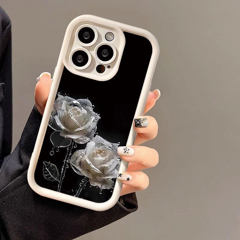 Чехол для мобильного телефона Rain and Dew Rose для iPhone17ProMax 17 Apple 16 матовый 14/15 Премиум 12 фабрика
