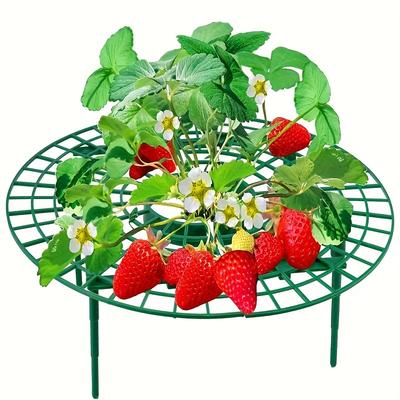 5/10 шт. Зеленая подставка для посадки клубники с 3 прочными ножками Универсальное растение для ягод и небольших растений Подставка для растений