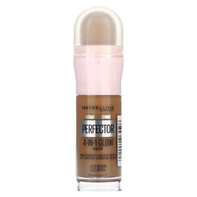 Instant Age Rewind, Perfector 4-в-1 Glow Makeup, 02 Medium, 0,68 жидких унций (20 мл)