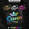 1pc CROWN QUEEN Car Stickers, Fashion Waterproof Vinyl Decal Auto Sticker Car Styling Decoration Accessories