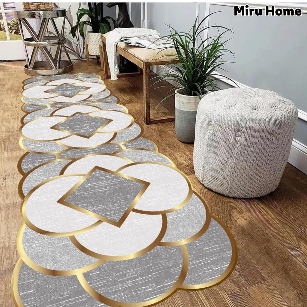 Моющийся нескользящий точечный коврик Miru Home с цифровой печатью для гостиной, кухни, коридора и дорожка Mc-38