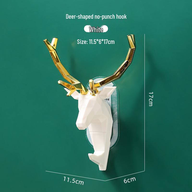 Клейкий крючок Antler без сверления: Бесследный крючок для хранения в ванной, кухне и на двери