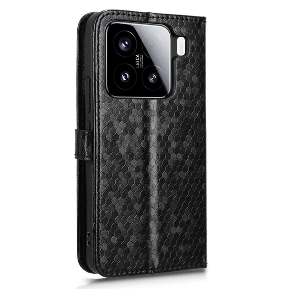 Для Xiaomi 15 Pro Wallet Case Dot Pattern Imprint PU Leather Phone Cover