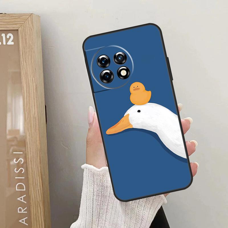 Мультяшный Забавный Гусь Чехол Для OnePlus Nord CE 5 3 4 Lite N20 N30 OnePlus 13T 10T 8T 11 12 13 15 R 9 10 Pro Обложка