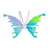 Электрические крылья бабочки-феи со светодиодной подсветкой, светящиеся радужные крылья для девочек, женщин, костюм для ролевых игр для вечеринки, Рождества