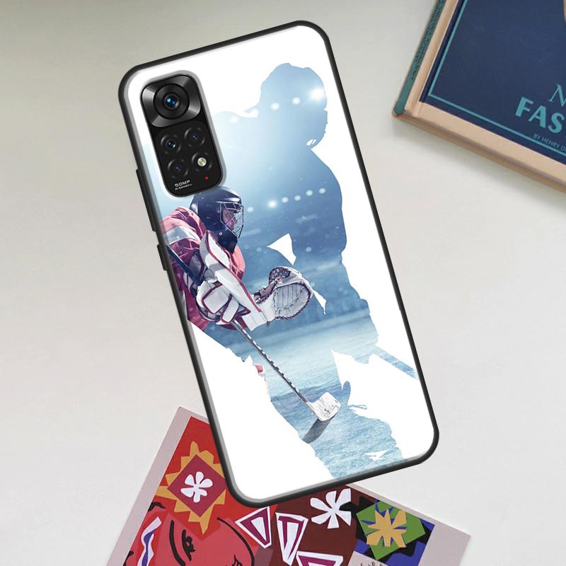 Чехол для игрока в хоккей на льду для Xiaomi Redmi Note 14 Pro 13 12 11 10 15 Pro Plus Redmi 15C 13C 12C 10C 14C 15 Обложка
