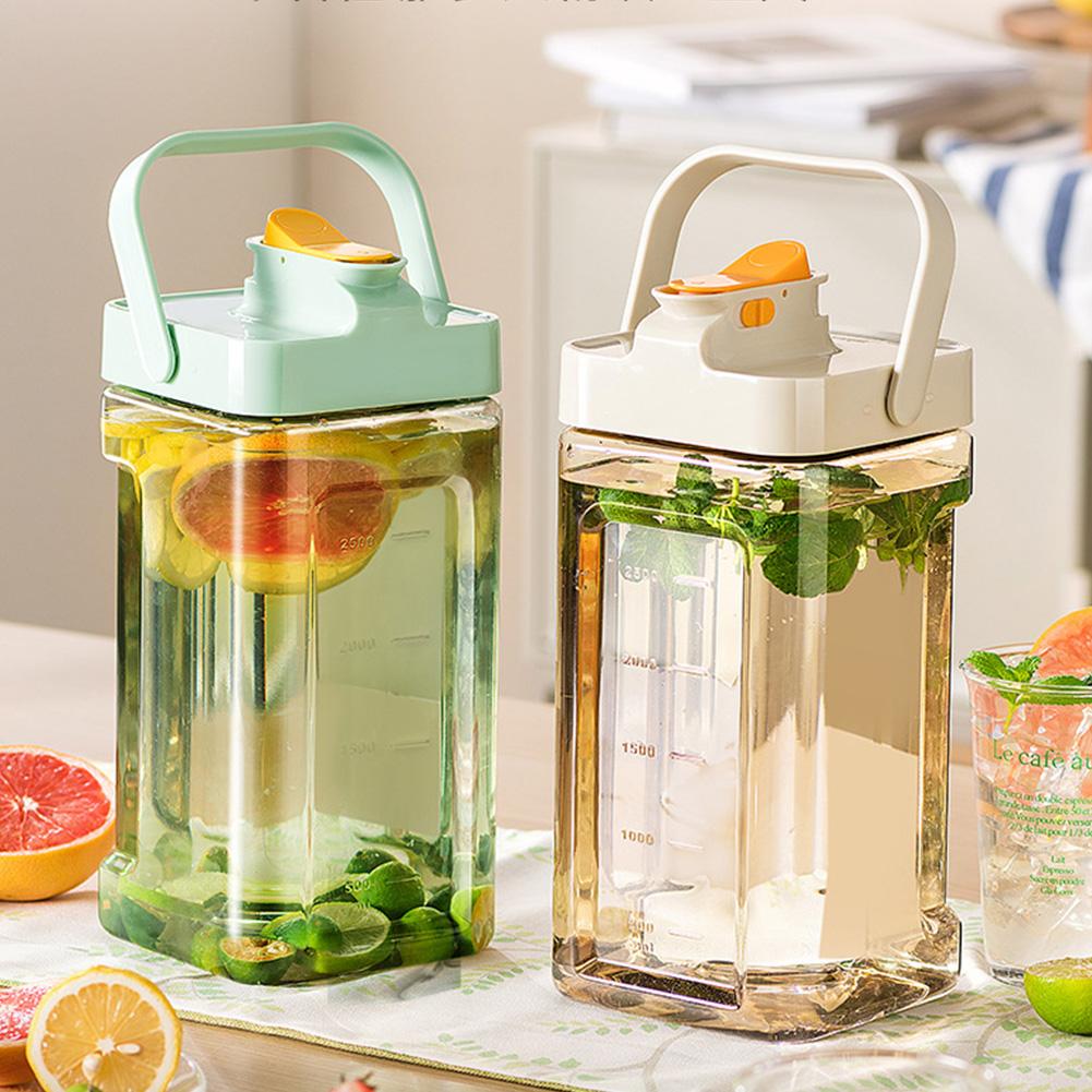 3.5L Large Capacity Kettle with Faucet Iced Beverage Dispenser Refrigerator Cold Water Bottle Kitchen Drinkware Juice Container