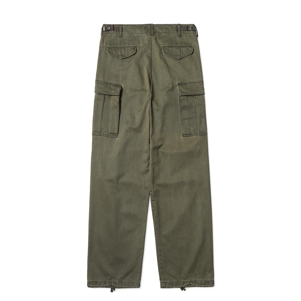Bancheu Bgs Black Pigment-Printed Chino Cloth M65 Field Pants - Olive