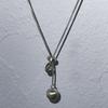 Easy Thingz Matt Ball Long Necklace