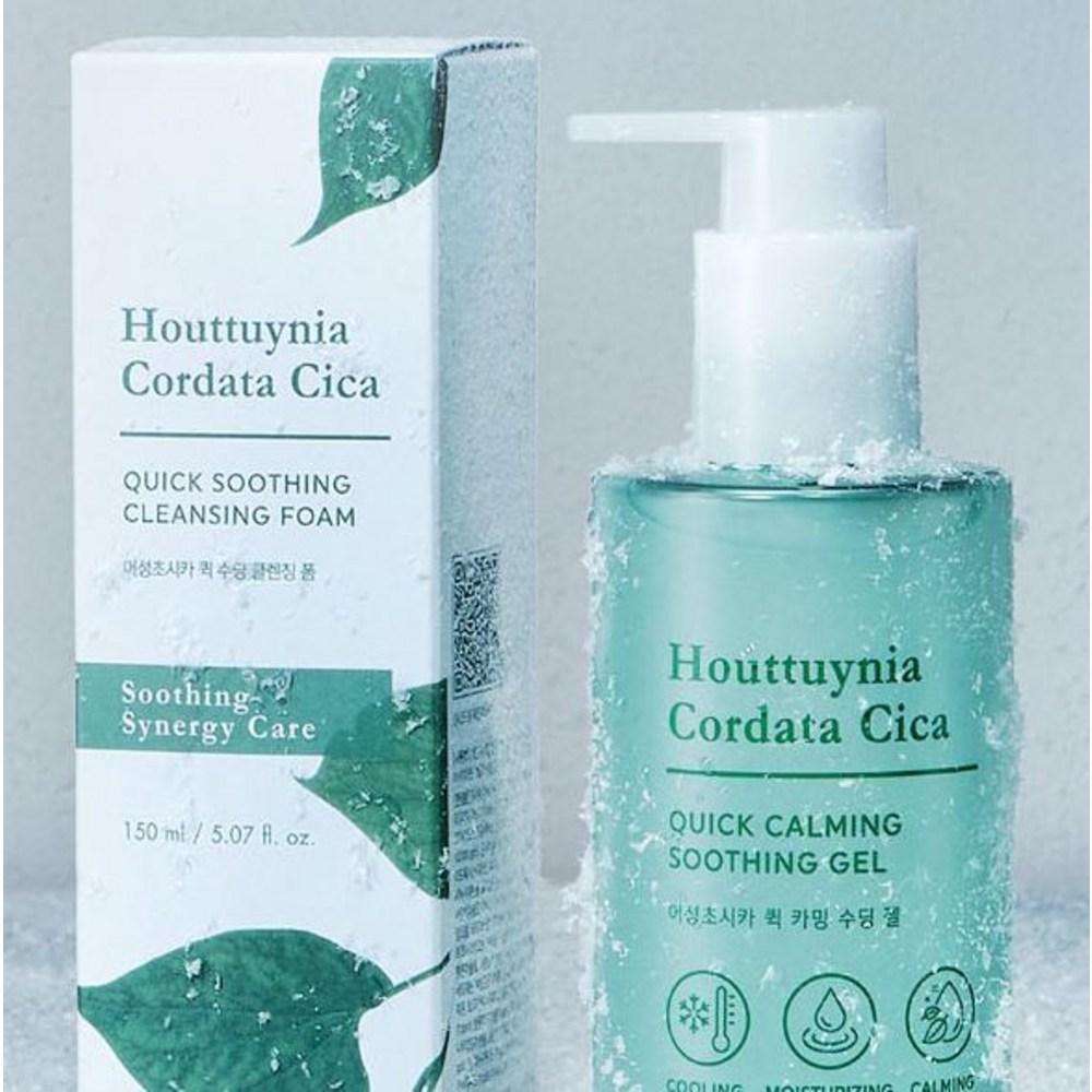 Tony Moly Houttuynia cordata Cica Quick Calming успокаивающий гель, 3 упаковки, 300 мл