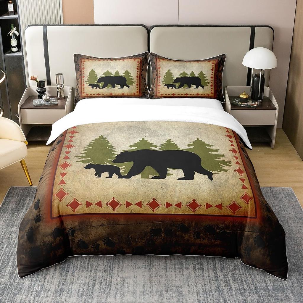 Wildlife Duvet Cover Set For Teens Adults Queen King Size Quilt Covers Lightweight Down 2 Pillowcases 1 Duvet Cover No Comforter