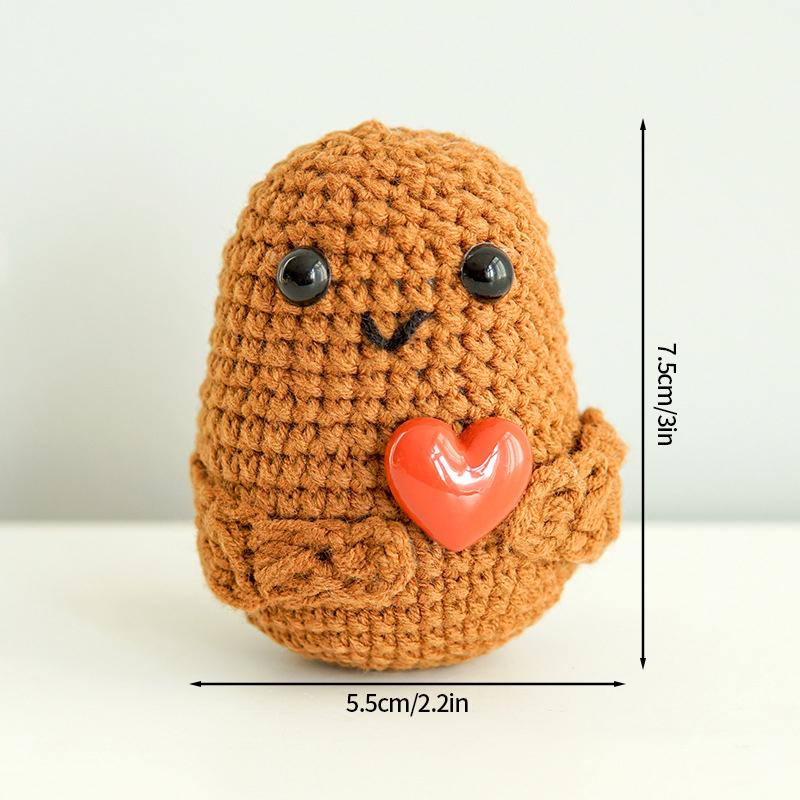 Вязаный крючком картофель, искусственный вязаный крючком картофель, набор игрушек, настольные аксессуары, украшение для комнаты, офиса, рабочего стола, украшение для детской комнаты, домашний декор