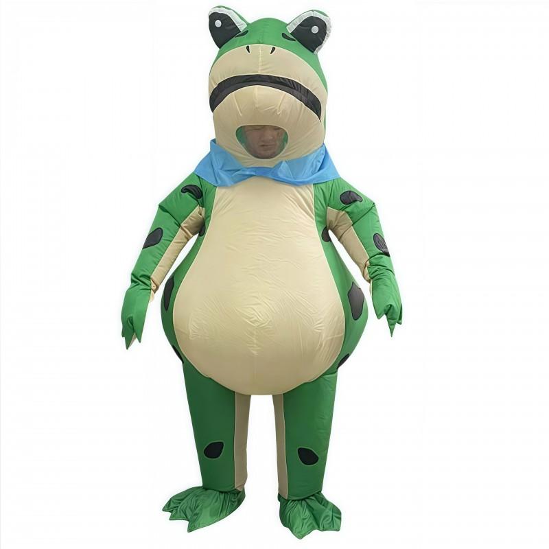Inflatable Frog Costume Adult Kids Green Red Pink Cartoon Character Suit Party Cosplay Birthday Event