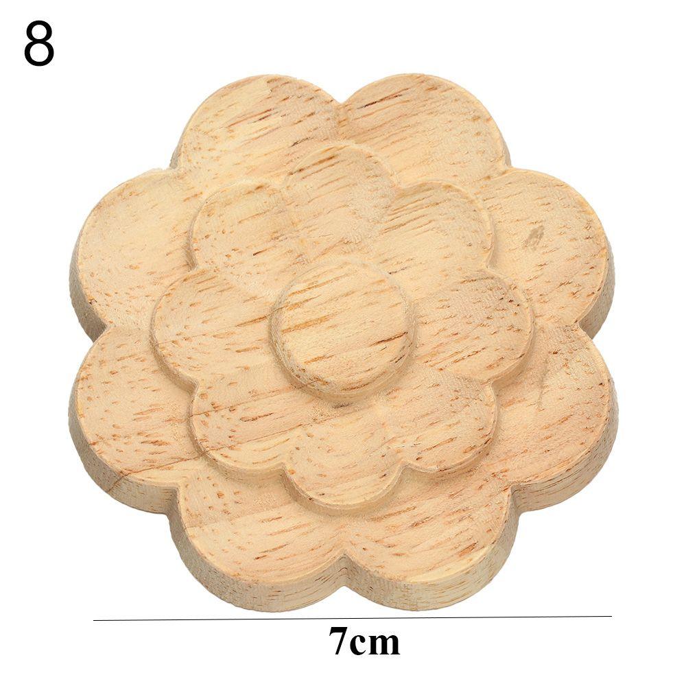 Украшение двери деревянные фигурки ремесла резьба по дереву декоративная деревянная резная угловая аппликация рамка