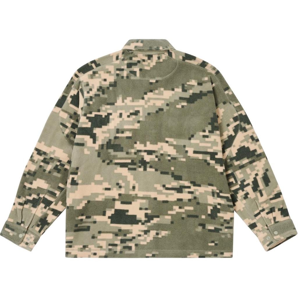 Palace Рубашка оверсайз Polartec Тигровый цифровой камуфляж Унисекс Топы Многоцветный P27SHT040